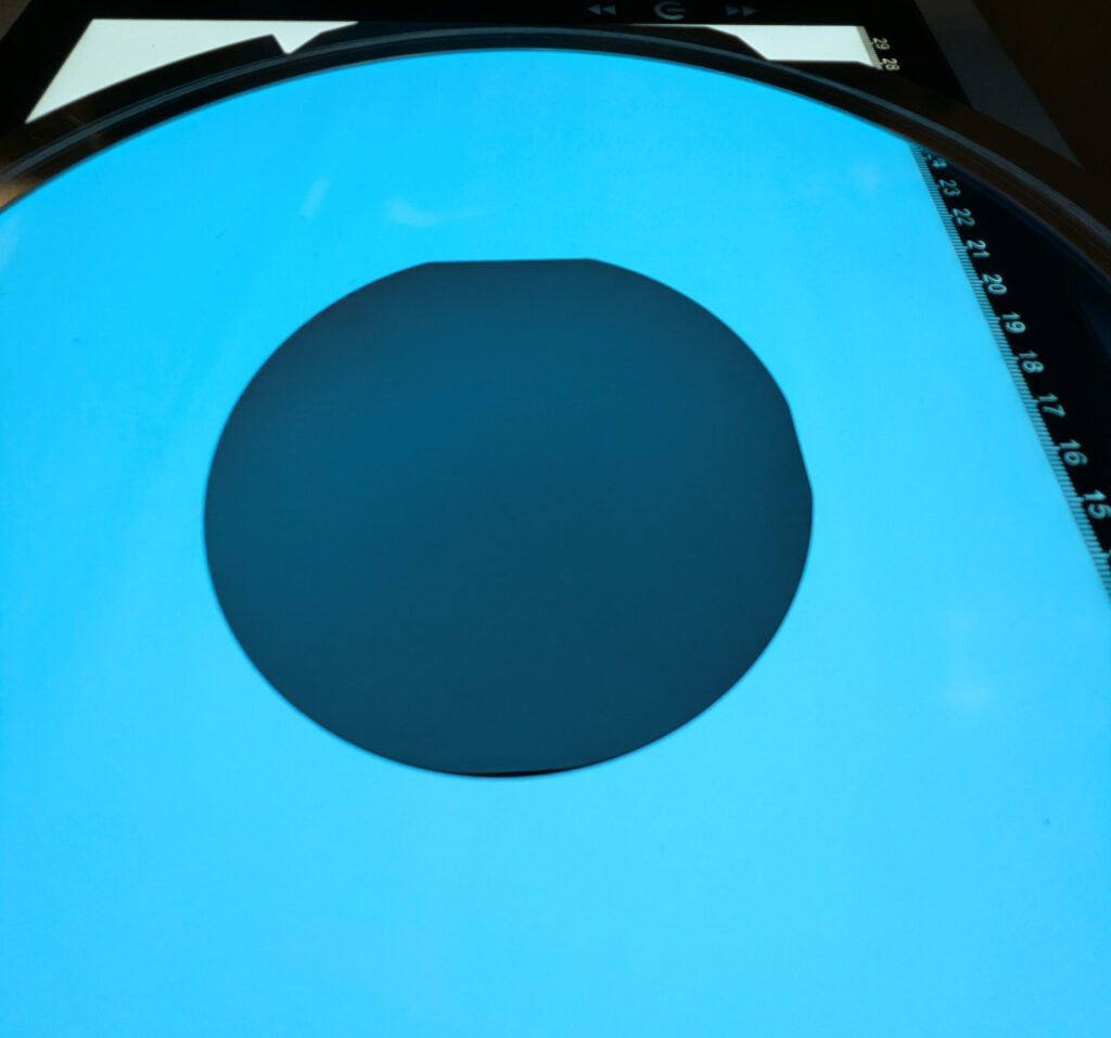 100 mm Si wafer after stealth dicing