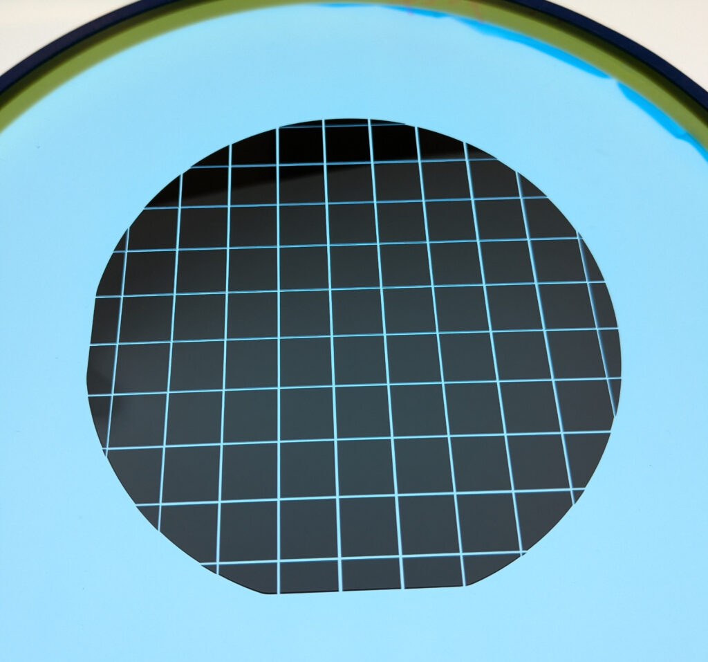 The same 100 mm Si wafer after expansion.