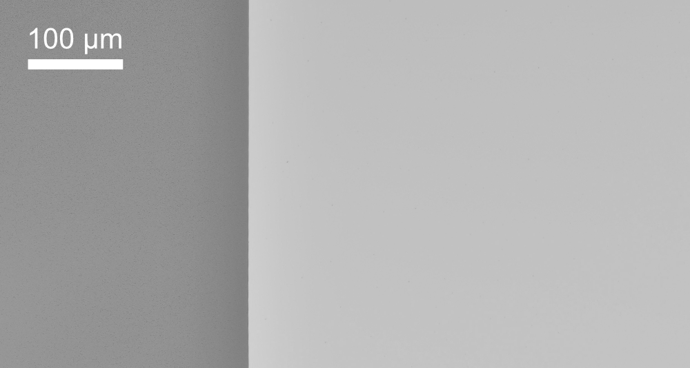 Edge quality of a Si chip after stealth dicing